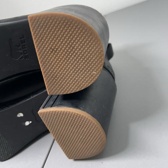 Sorel JOAN NOW™ Women's Chelsea Boot 11 Black NL3303-010 Heeled Leather - Picture 11 of 14